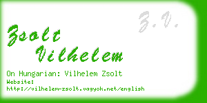 zsolt vilhelem business card